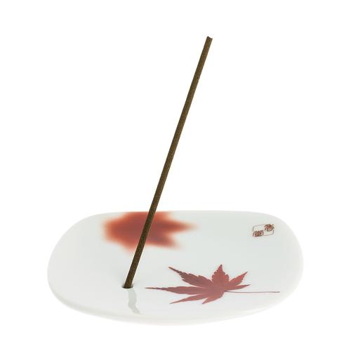 Yume No Yume incense holder - White with red decorations